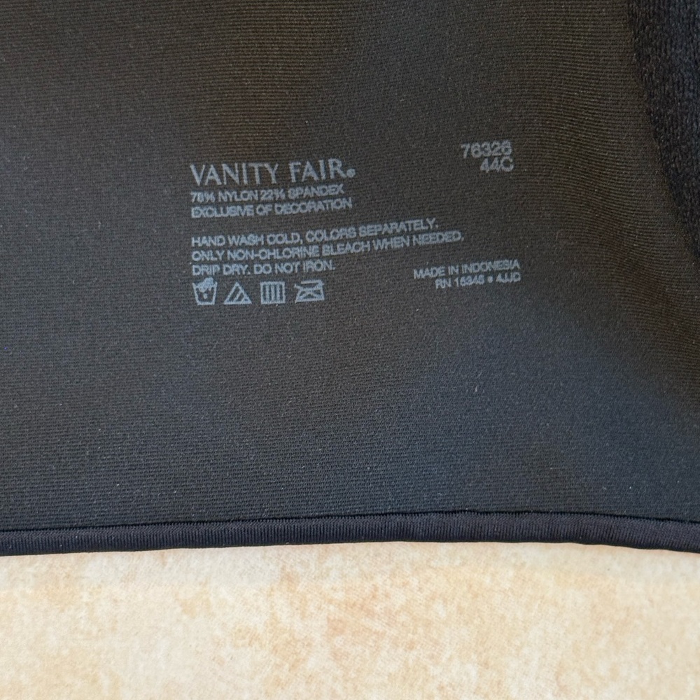 Vanity Fair Black Women's Underwire Bra - Picture 3 of 4